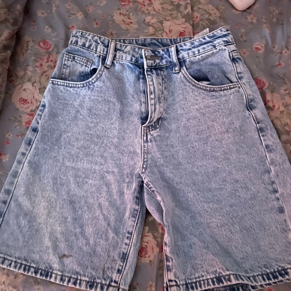 Light Blue Denim Shorts